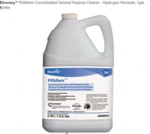 Diversey PERdiem All Purpose General Cleaner With Hydrogen Peroxide, 1 Gallon, 4/Ct