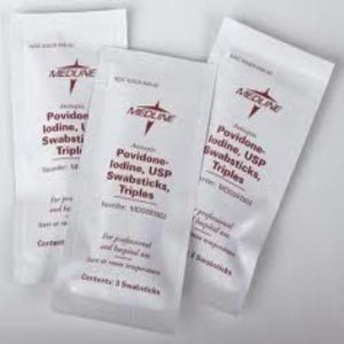 "Swabstick,povidone iodine,3/pk,25pk/bx"