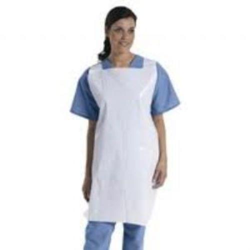 "Apron,pullover,midwt,lf,wht,28x46"",disp"