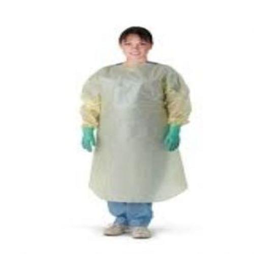 "Gown,iso,medwght,wst/neck tie,yel,reg"