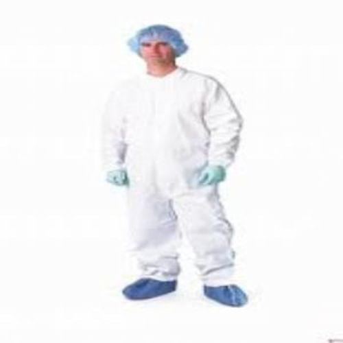 "Coverall,multilyr,elswrs/opn ank,wht,l"
