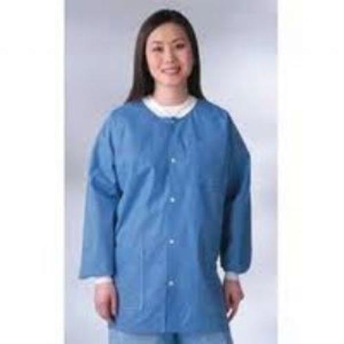 "Jacket,lab,mltilyr,knt cf/collar, blu,2x"