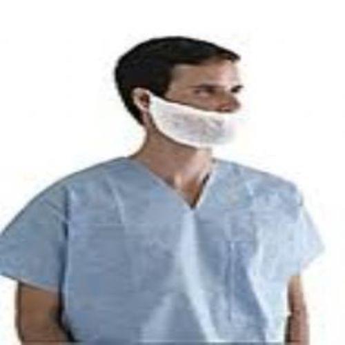 "Cover,beard,spunbond,elastic,wht"