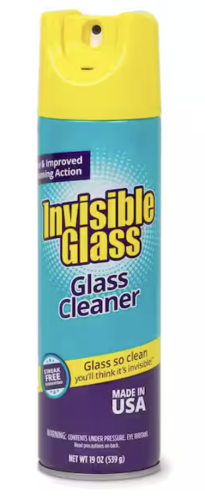 Invisible Glass Aerosol Spray Glass Cleaner 19oz 91160 12/CT