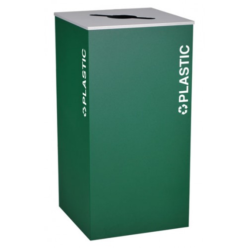 Square Plastic, Steel, 36 Gal. Emerald Texture