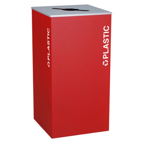 Square Plastic, Steel, 36 Gal. Ruby Texture