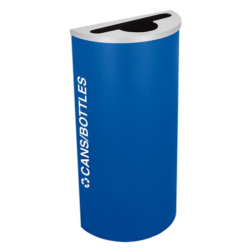 Half Round Cans/Bottles, Steel, 8 Gal. Royal Texture