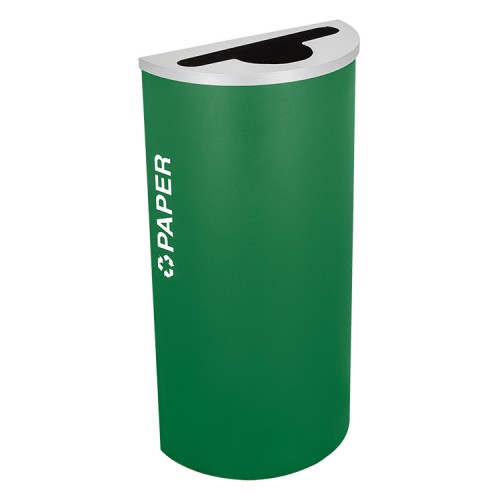 Half Round Paper, Steel, 8 Gal. Emerald Texture