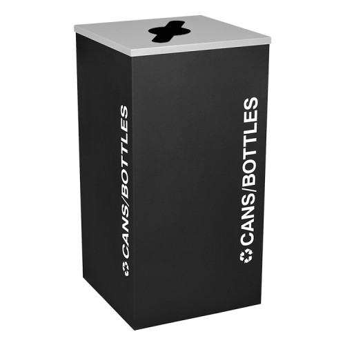 Square Cans/Bottles, Steel, 24 Gal. Black Texture