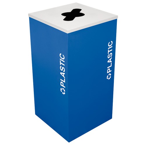 Square Plastic, Steel, 24 Gal. Royal Texture