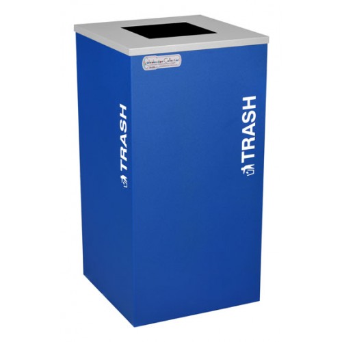 Square Trash, Steel, 24 Gal. Royal Texture