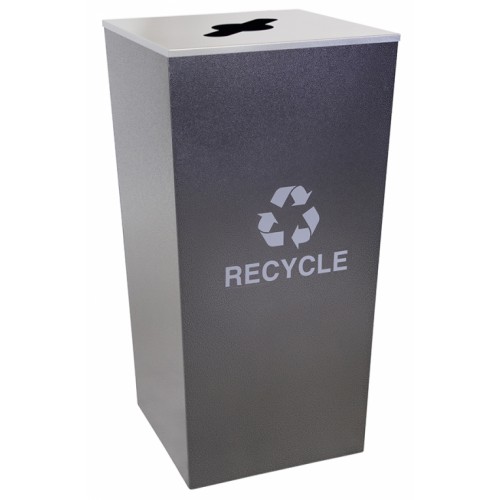 Recycle, Steel, 34 Gal. Hammered Charcoal