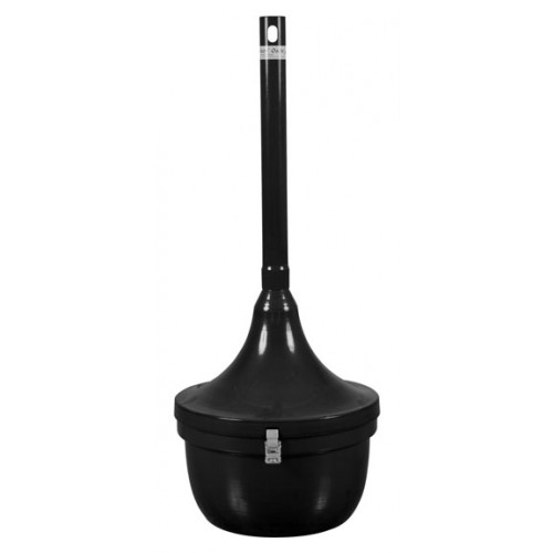 Cigarette Recp., Steel, 4.5 Gal. Black Gloss
