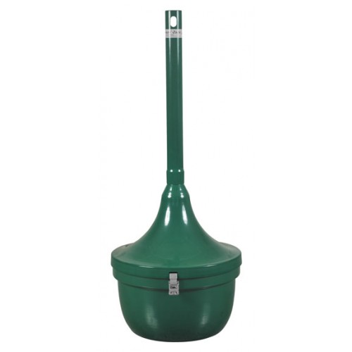 Cigarette Recp., Steel, 4.5 Gal. Hunter Green Gloss