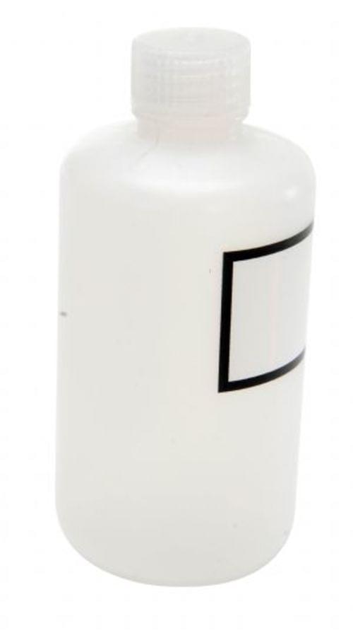 NARROW LDPE BOTTLE W/LABEL 8OZ