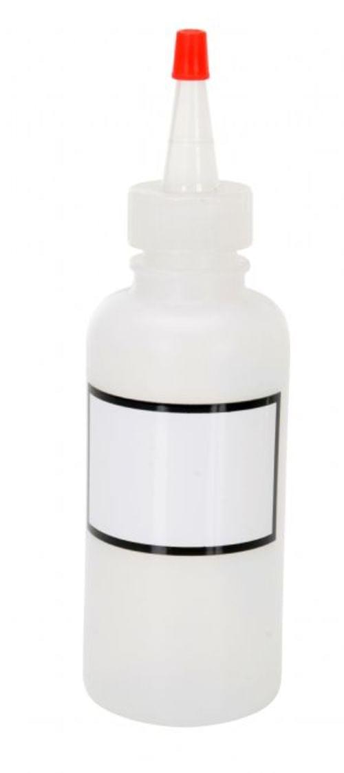 RED-CAP LDPE BOTTLE W/LABEL 4OZ
