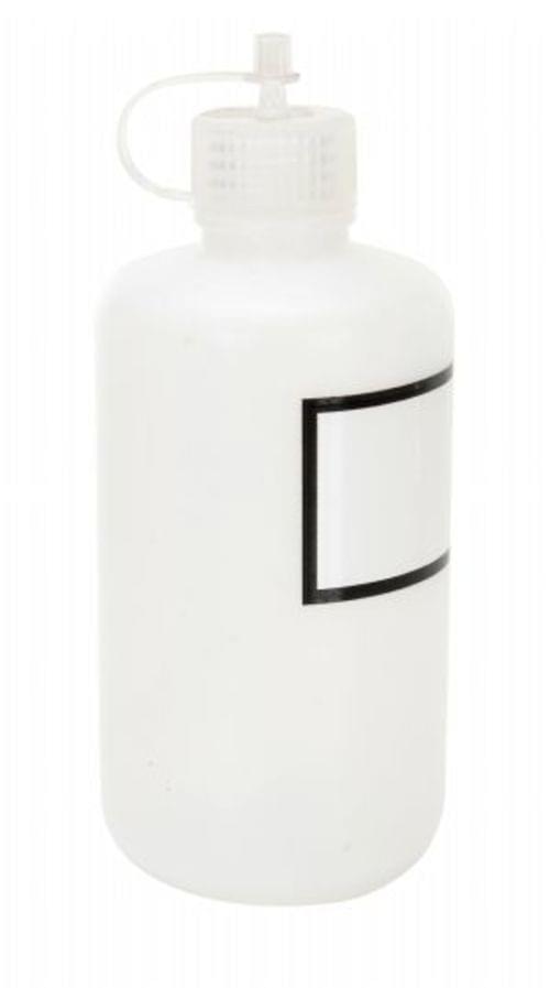 DROP-CAP LDPE BOTTLE W/LABEL 8OZ