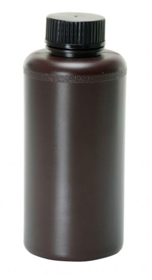 NARROW-MOUTH AMBER LDPE BOTTLE 16OZ