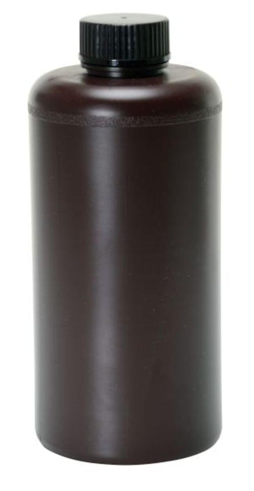 NARROW-MOUTH AMBER LDPE BOTTLE 32OZ