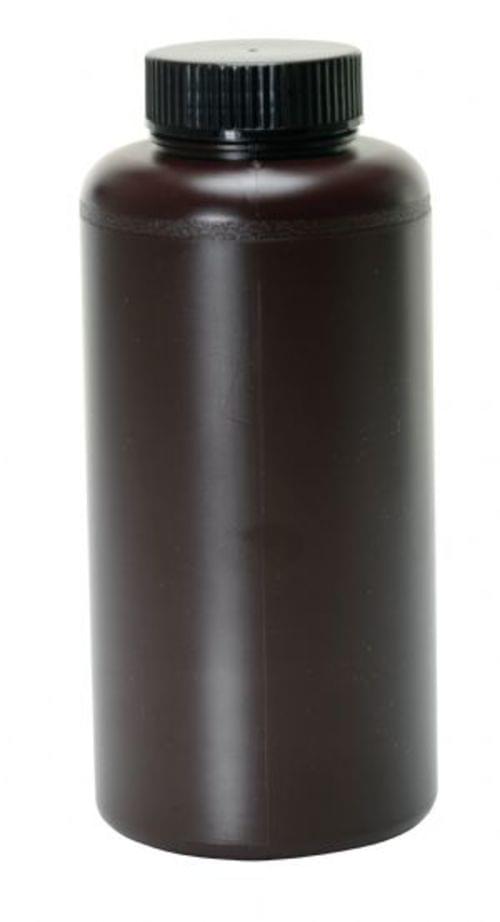 WIDE-MOUTH AMBER LDPE BOTTLE 32OZ