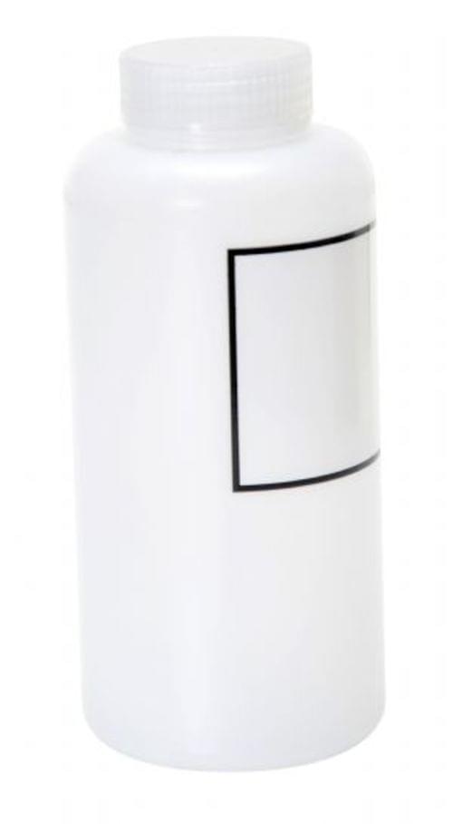 WIDE-MOUTH LDPE BOTTLE W/LABEL 32OZ