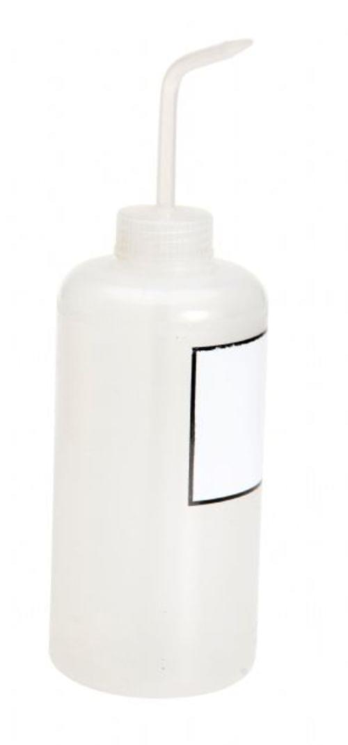 NARROW WASH BOTTLE W/ LABEL CLEAR 32OZ