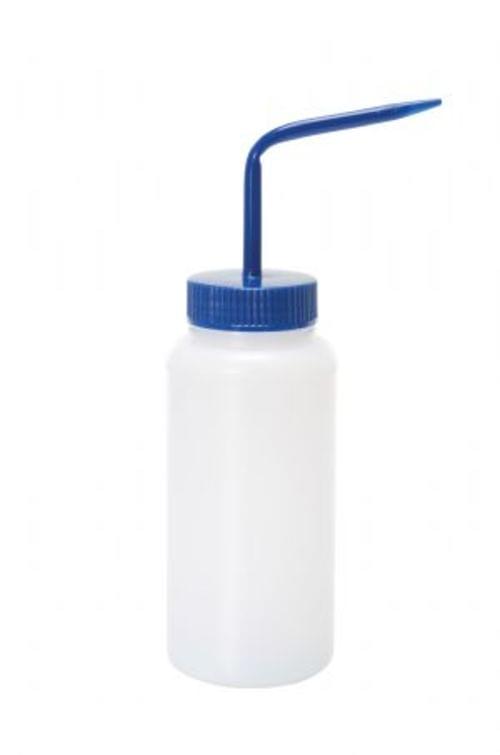 WIDE WASH BOTTLE BLUE CAP 16OZ