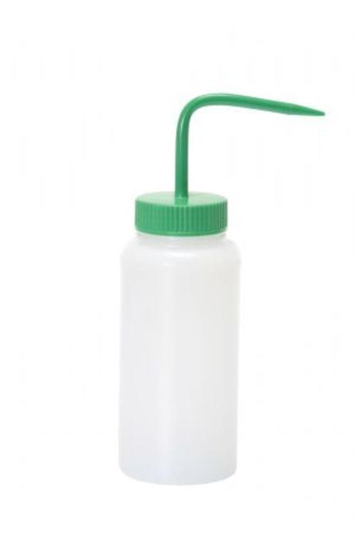 WIDE WASH BOTTLE GREEN CAP 16OZ