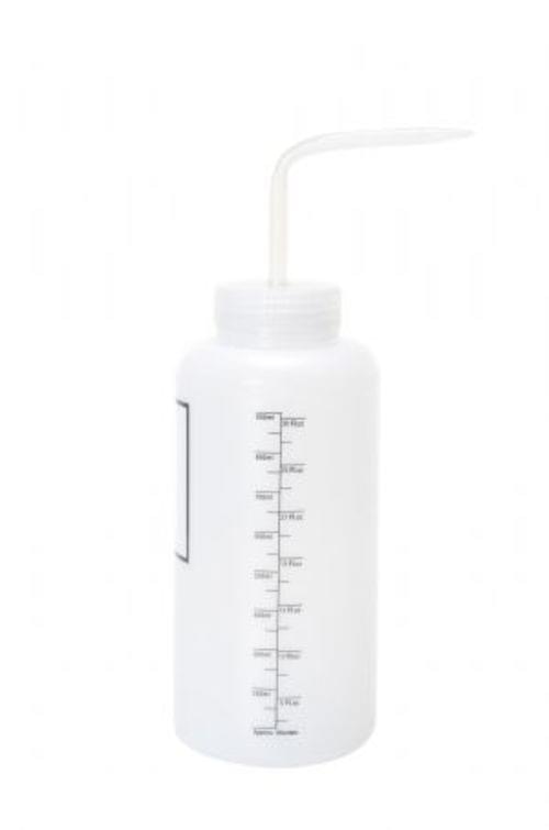 WIDE WASH BOTTLE W/ LABEL CLEAR CAP 32OZ