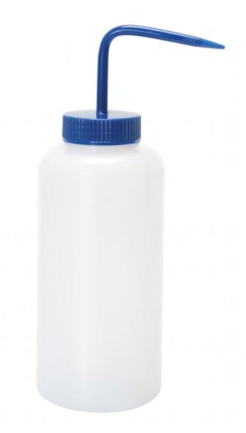 WIDE WASH BOTTLE BLUE CAP 32OZ