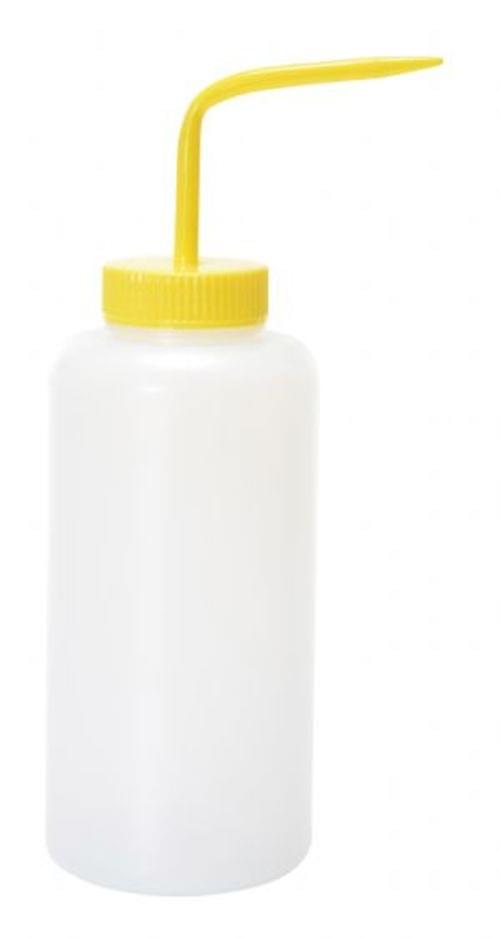 WIDE WASH BOTTLE YELLOW CAP 32OZ