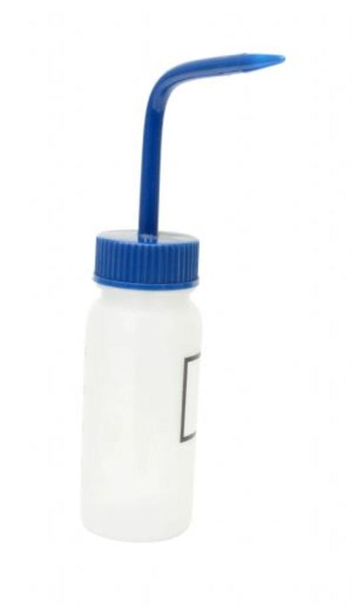 WIDE WASH BOTTLE W/LABEL BLUE 4OZ