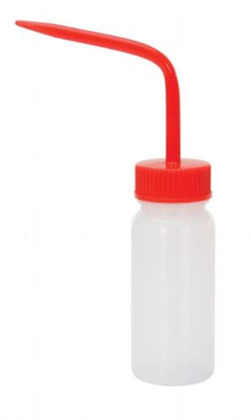 WIDE WASH BOTTLE RED CAP 4OZ