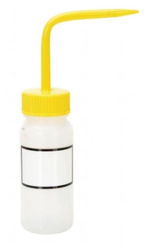 WIDE WASH BOTTLE W/LABEL YELLOW 4OZ