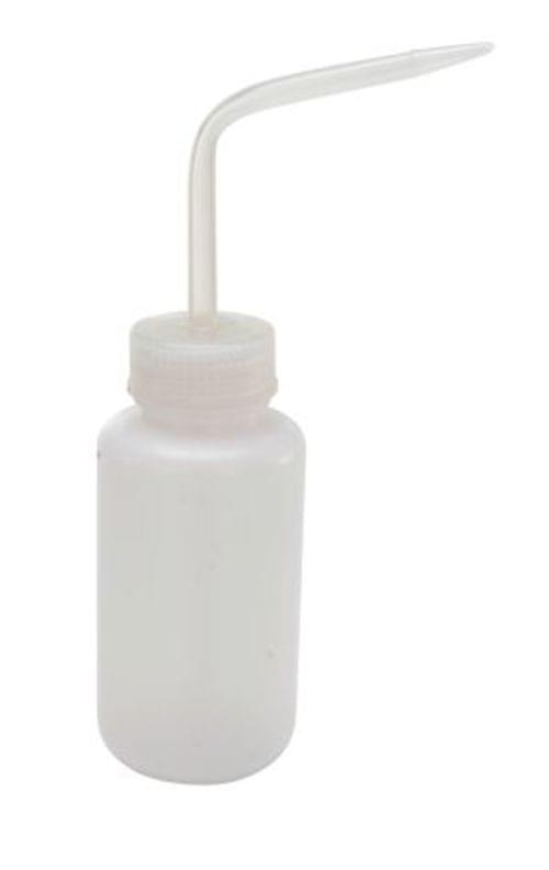 WIDE WASH BOTTLE CLEAR CAP 8OZ