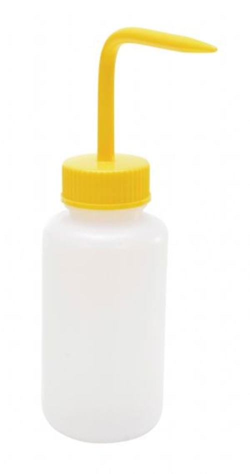WIDE WASH BOTTLE YELLOW CAP 8OZ