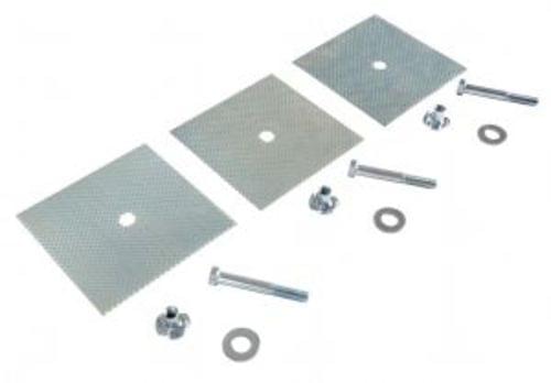 CAR STOP GLUE DOWN ANCHOR PLATE 3 HOLES