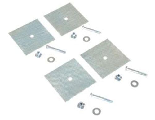 CAR STOP GLUE DOWN ANCHOR PLATE 4 HOLES