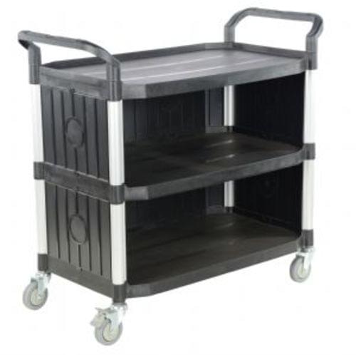 COMMERCIAL CART 43X20 3-SHELF W/ PANELS