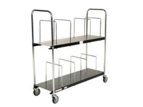 PORTABLE CARTON CART TWO TIER 18 X 56