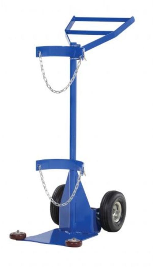DELUXE CYLINDER DOLLY-PNEUMATIC WHEELS