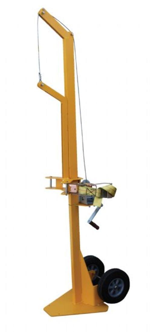 PORTABLE CYLINDER LIFTER-PNEUMATIC TIRES