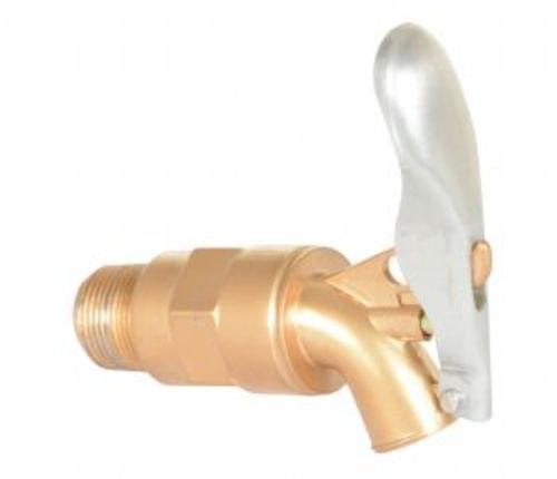 DRUM FAUCET BRASS-PLATED ALUM 3/4 BUNG