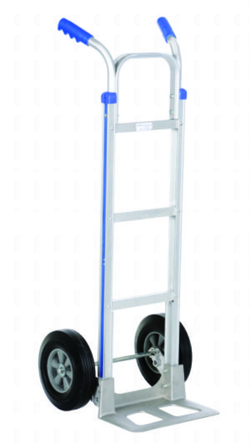 2 HANDLE ALUM HAND TRUCK W/ H.R. 50 IN H