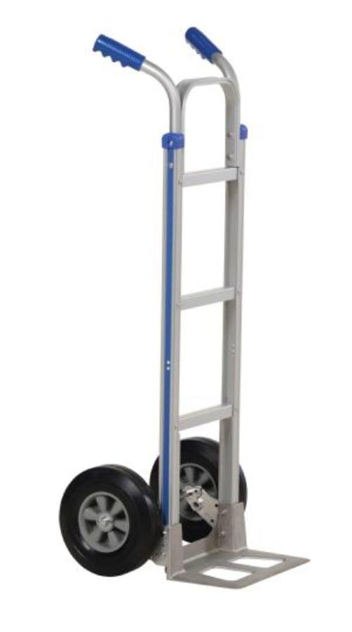 2 HANDLE ALUM HAND TRUCK W/ H.R. 49 IN H