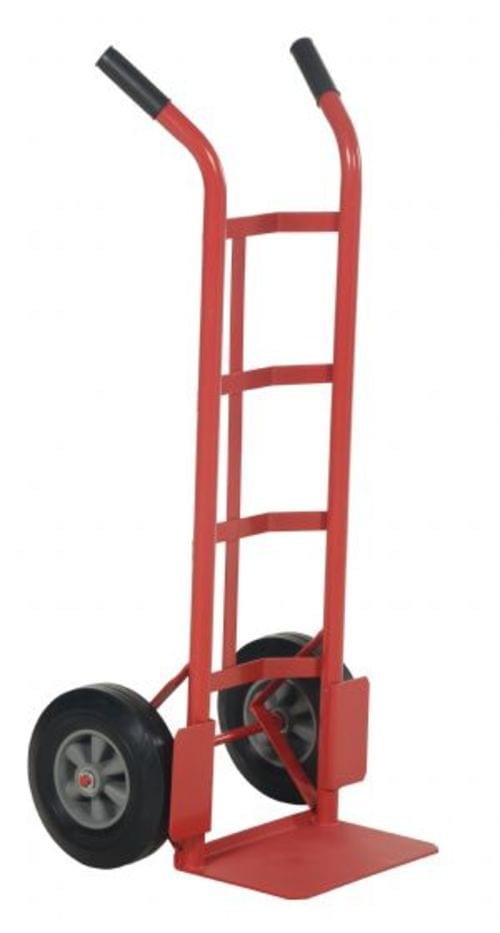 STEEL DUAL HANDLE HAND TRUCK H.R. WHEELS
