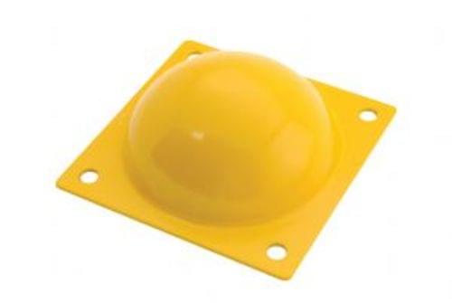 YELLOW STEEL DOME SPEED BUMP 7 X 7 X 2.5