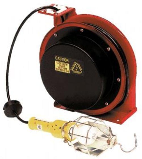 ELECTRIC CORD REEL-LAMP W/RECEPTACLE