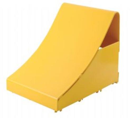 FORMED STEEL WHEEL CHOCK 11 IN LENGTH
