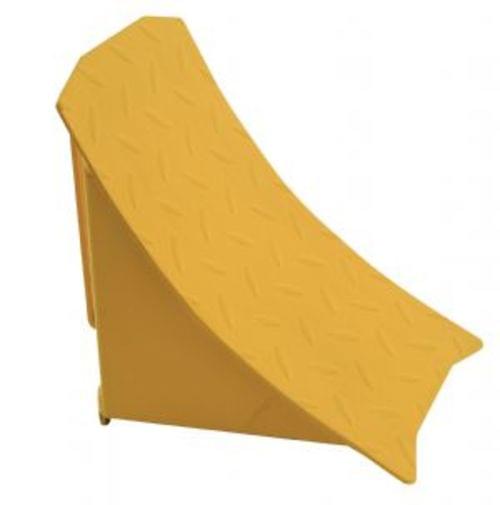 WELDED STEEL WHEEL CHOCK 8 IN LENGTH